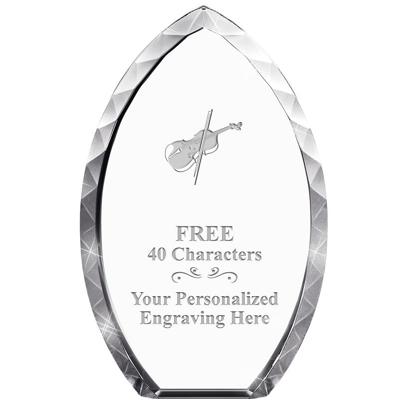 8" TEAR DROP CRYSTAL