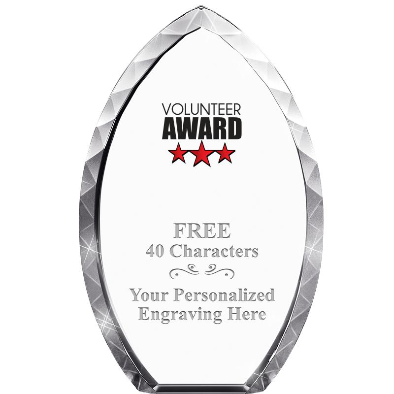 8" TEAR DROP CRYSTAL