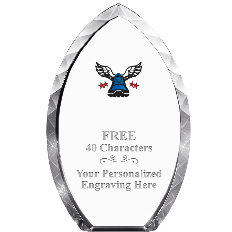 8" TEAR DROP CRYSTAL