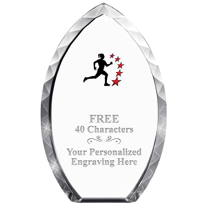 8" TEAR DROP CRYSTAL