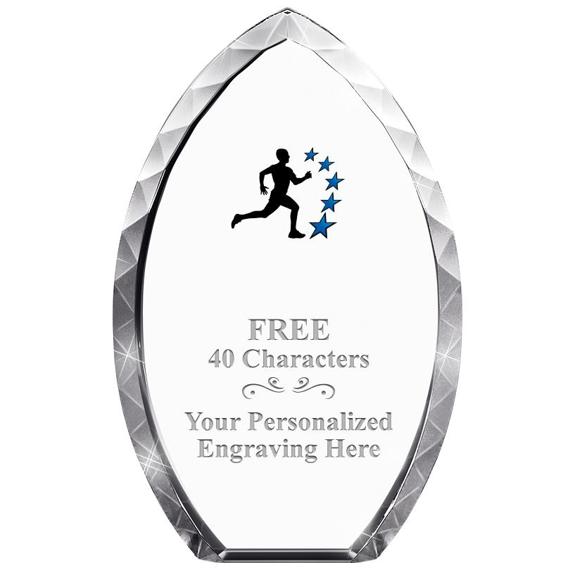 8" TEAR DROP CRYSTAL