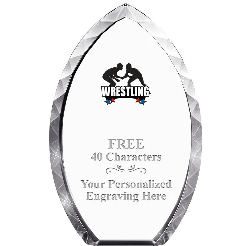 8" TEAR DROP CRYSTAL