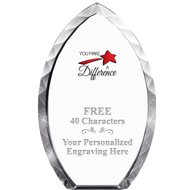 8" TEAR DROP CRYSTAL