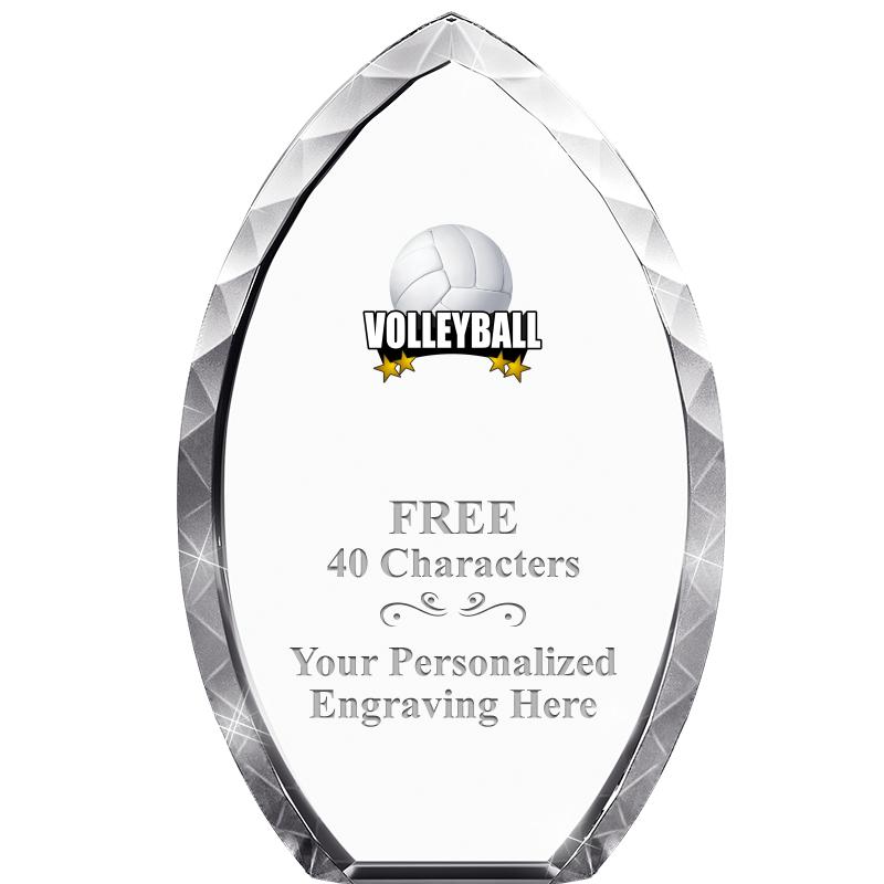 8" TEAR DROP CRYSTAL