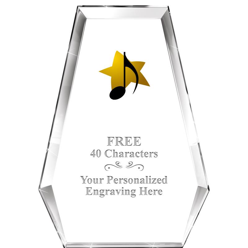 7" ATHENS PYRAMID CRYSTAL