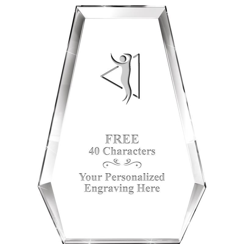 7" ATHENS PYRAMID CRYSTAL