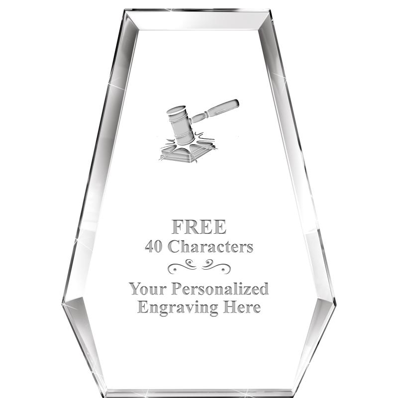 7" ATHENS PYRAMID CRYSTAL