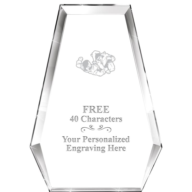 7" ATHENS PYRAMID CRYSTAL