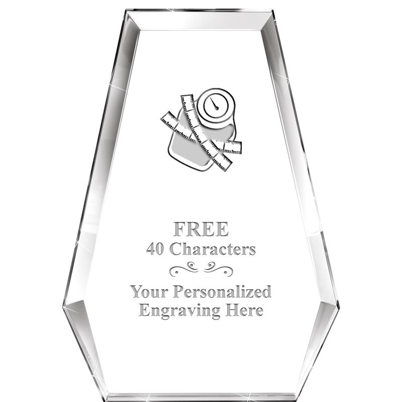 7" ATHENS PYRAMID CRYSTAL