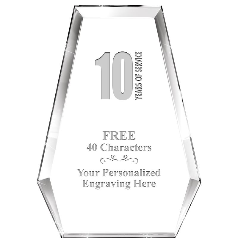 7" ATHENS PYRAMID CRYSTAL