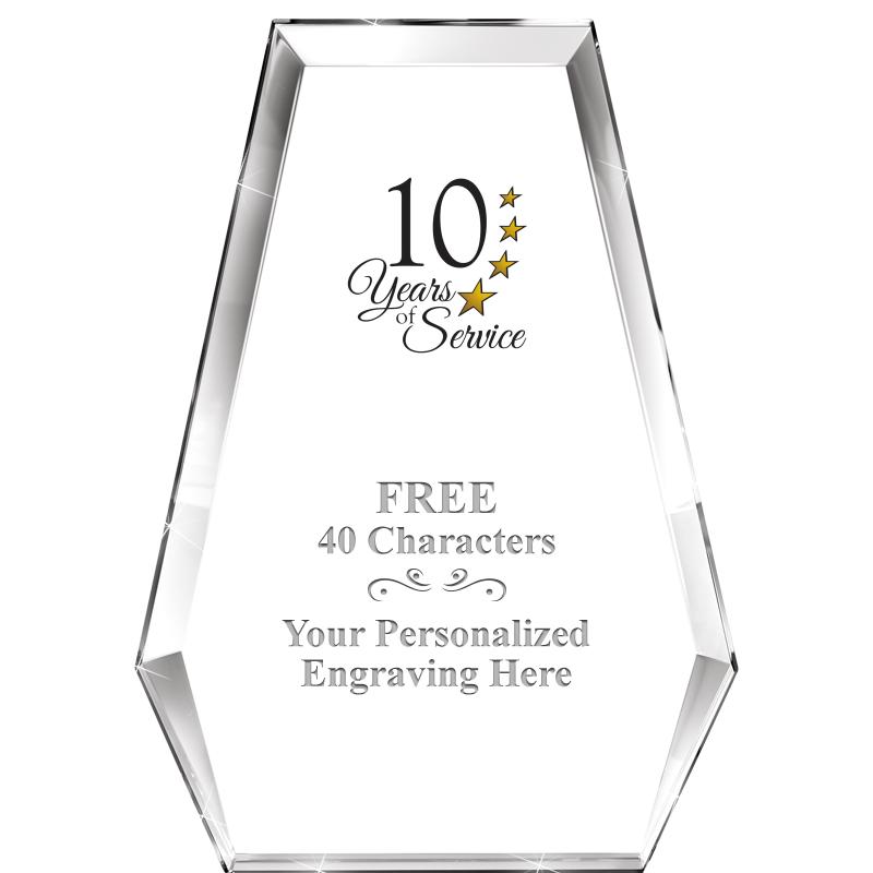 7" ATHENS PYRAMID CRYSTAL