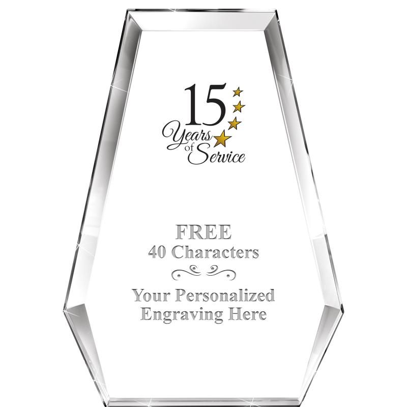 7" ATHENS PYRAMID CRYSTAL