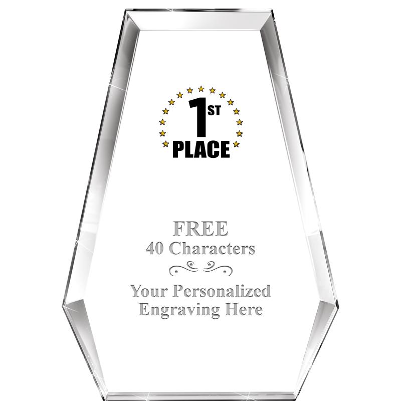 7" ATHENS PYRAMID CRYSTAL