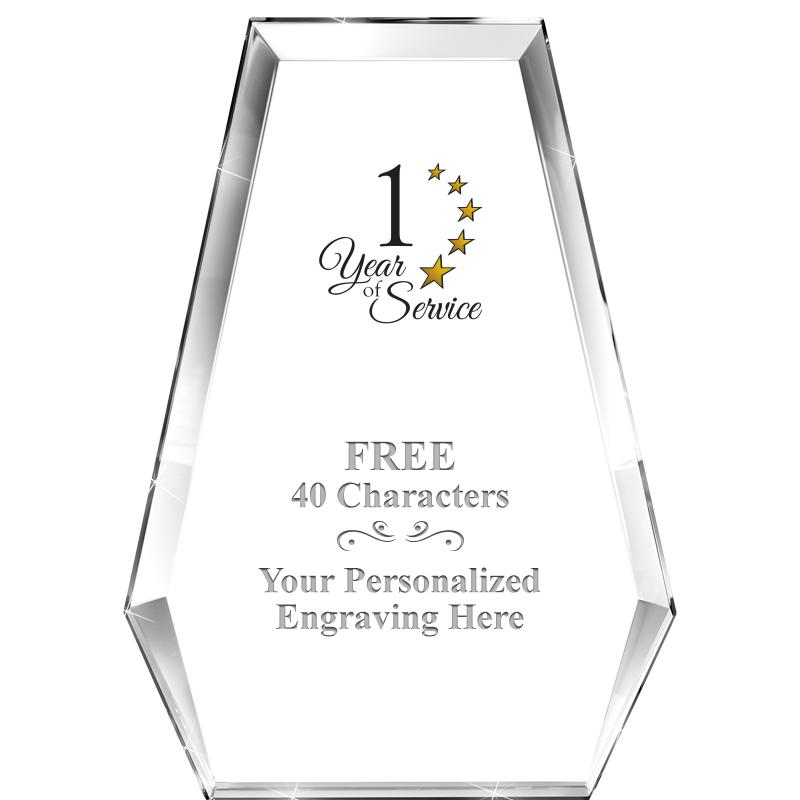 7" ATHENS PYRAMID CRYSTAL