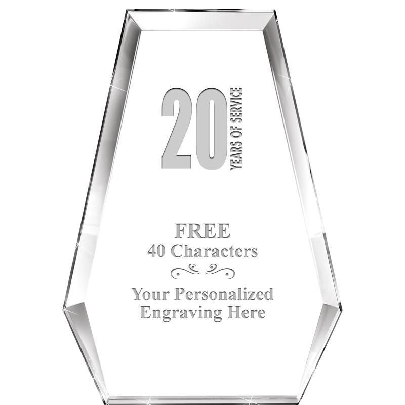 7" ATHENS PYRAMID CRYSTAL