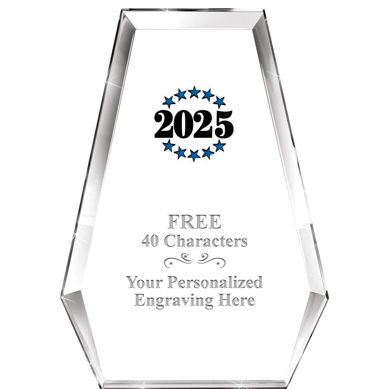 7" ATHENS PYRAMID CRYSTAL