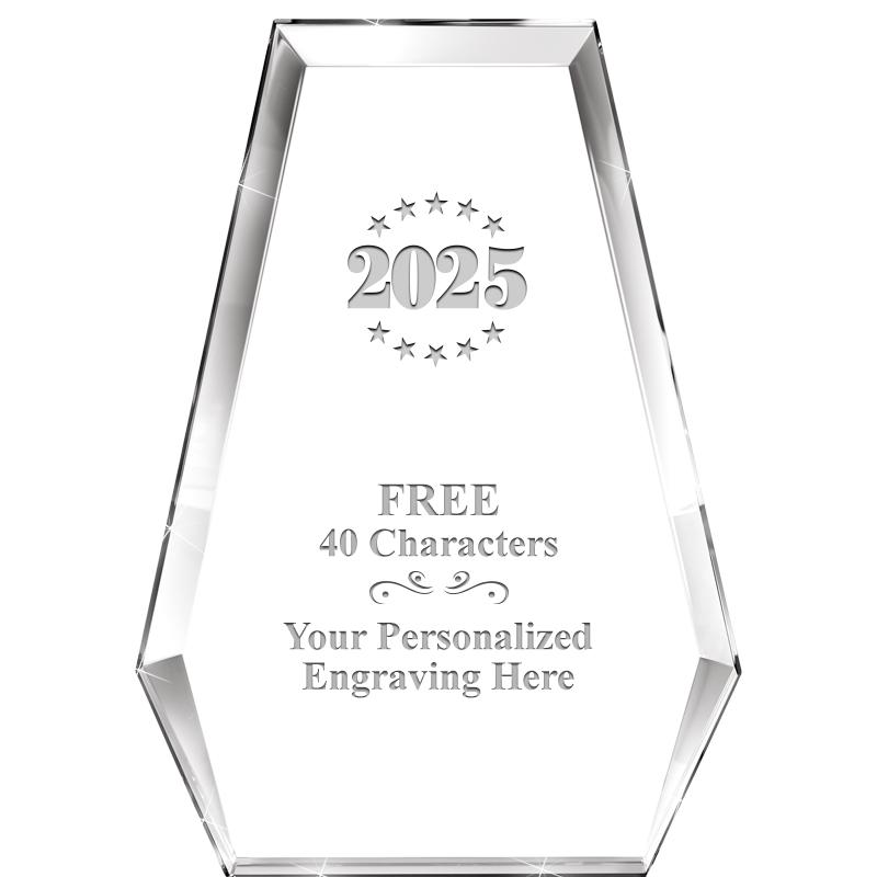 7" ATHENS PYRAMID CRYSTAL