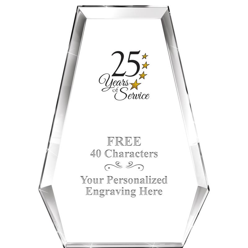 7" ATHENS PYRAMID CRYSTAL