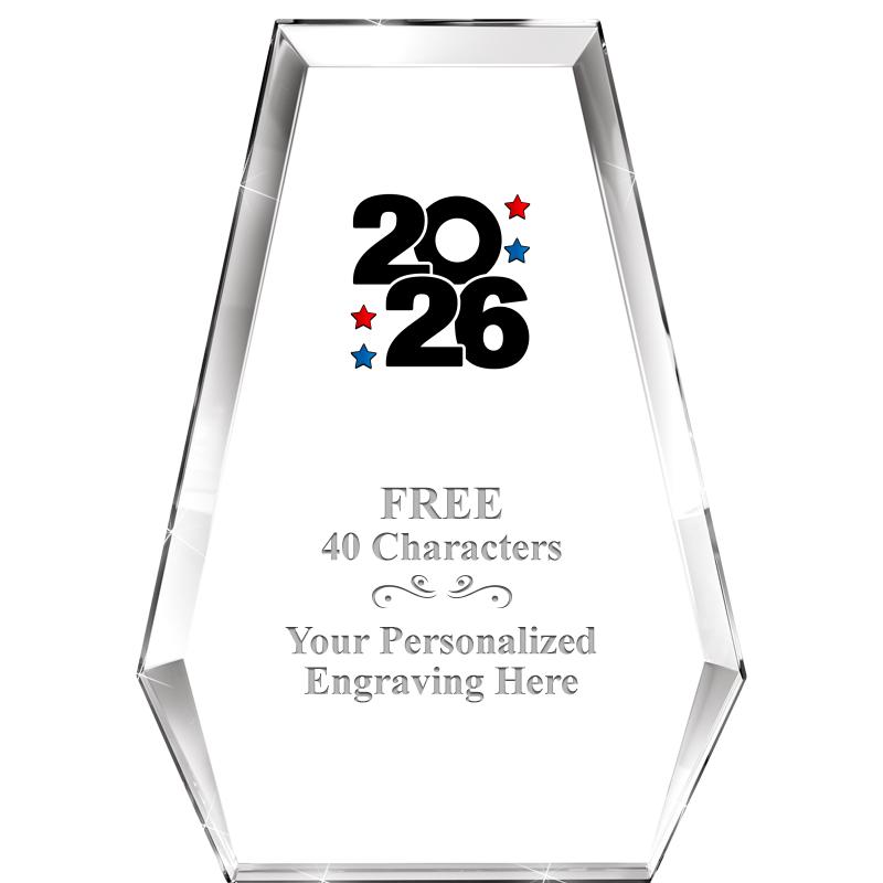 7" ATHENS PYRAMID CRYSTAL