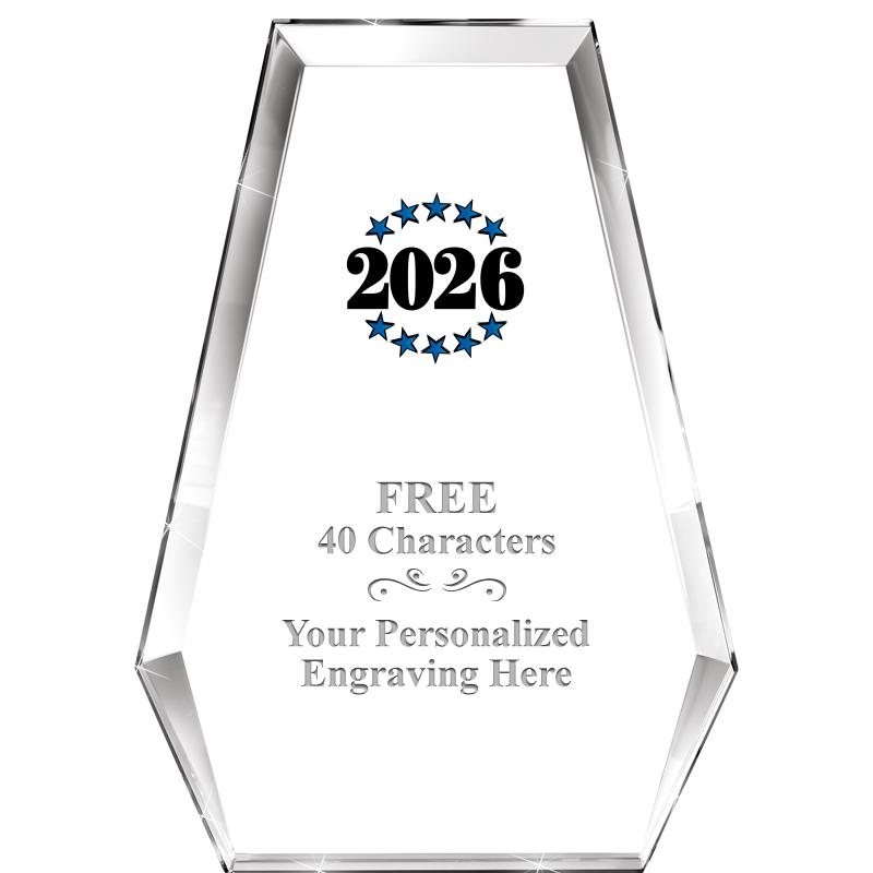 7" ATHENS PYRAMID CRYSTAL