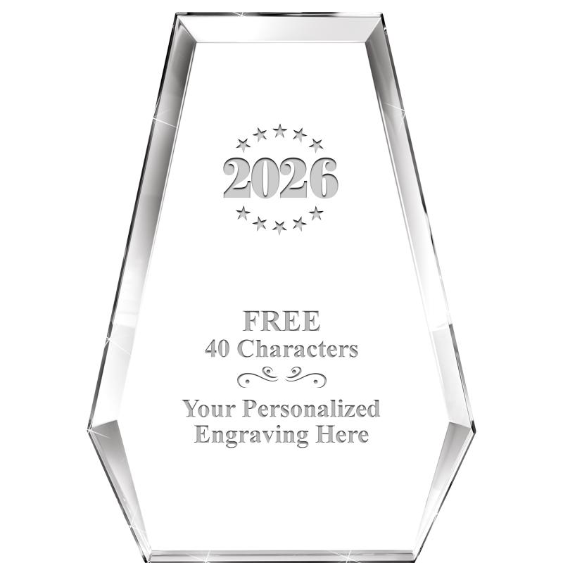 7" ATHENS PYRAMID CRYSTAL