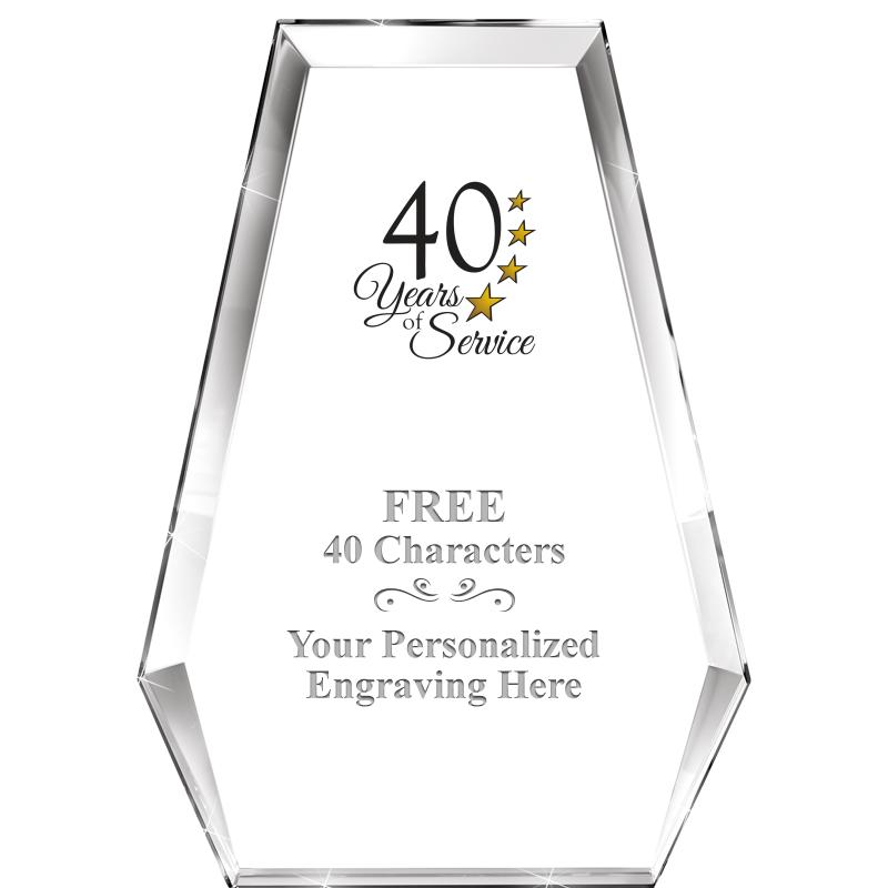 7" ATHENS PYRAMID CRYSTAL