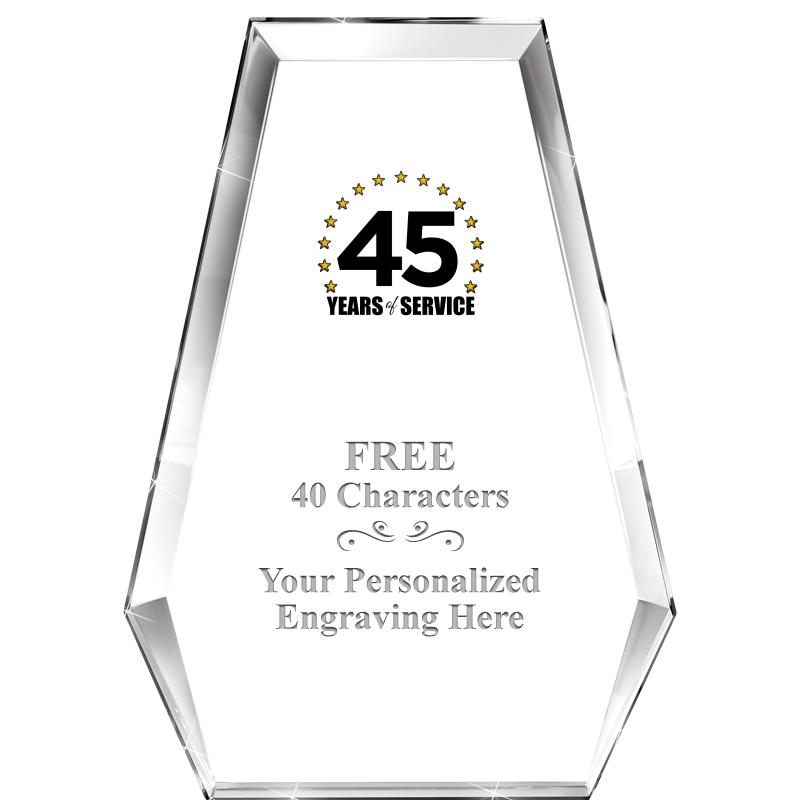 7" ATHENS PYRAMID CRYSTAL