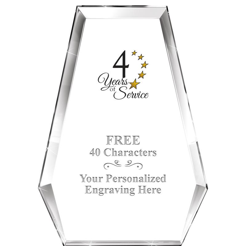 7" ATHENS PYRAMID CRYSTAL