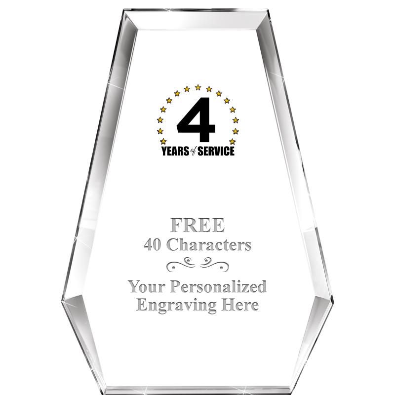 7" ATHENS PYRAMID CRYSTAL