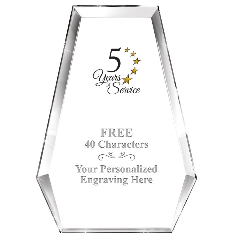 7" ATHENS PYRAMID CRYSTAL