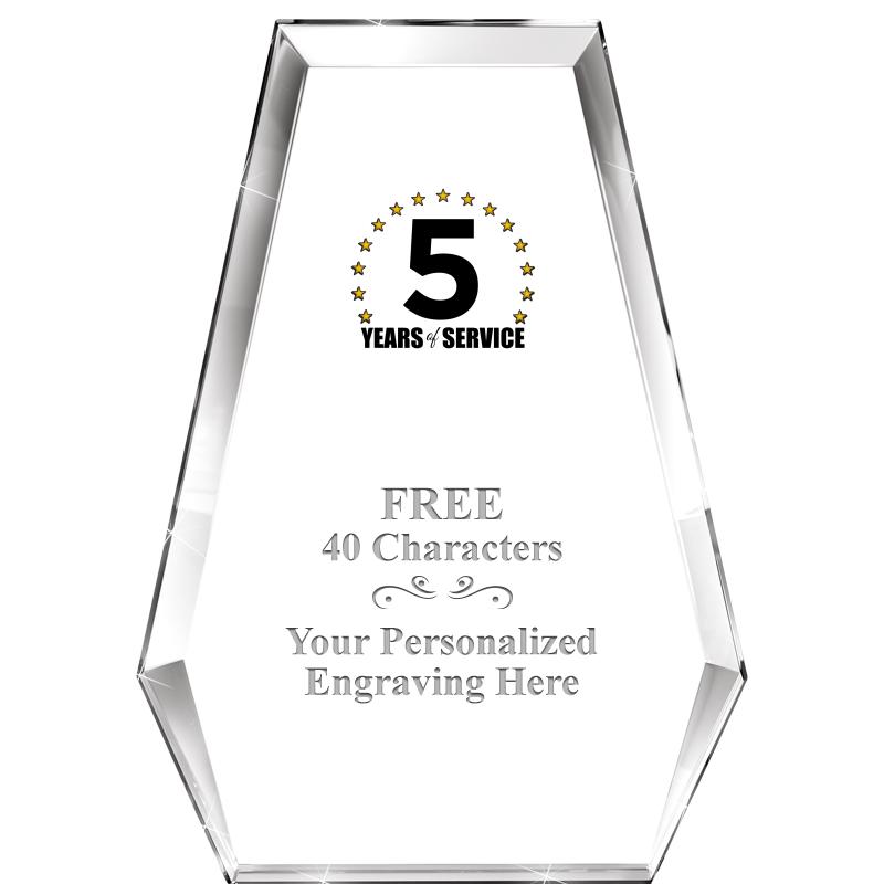 7" ATHENS PYRAMID CRYSTAL