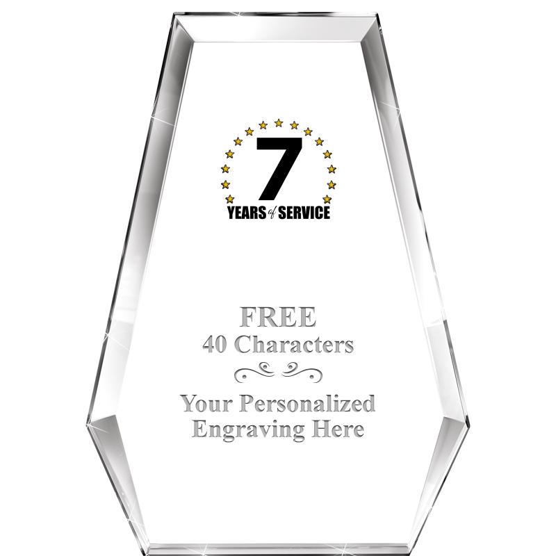 7" ATHENS PYRAMID CRYSTAL