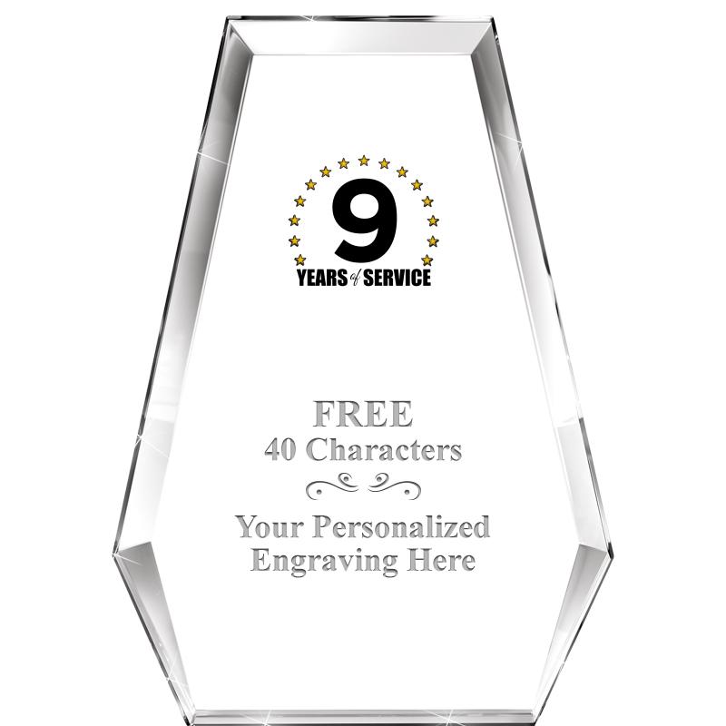 7" ATHENS PYRAMID CRYSTAL