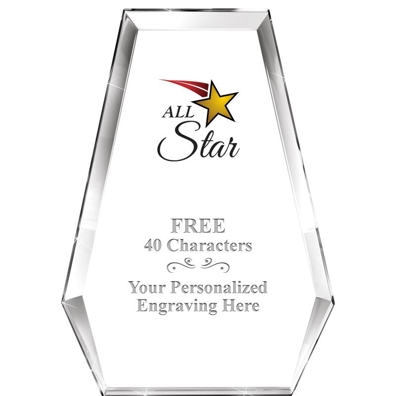 7" ATHENS PYRAMID CRYSTAL