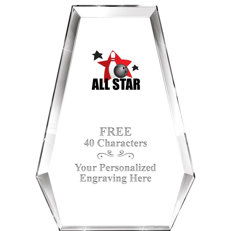 7" ATHENS PYRAMID CRYSTAL