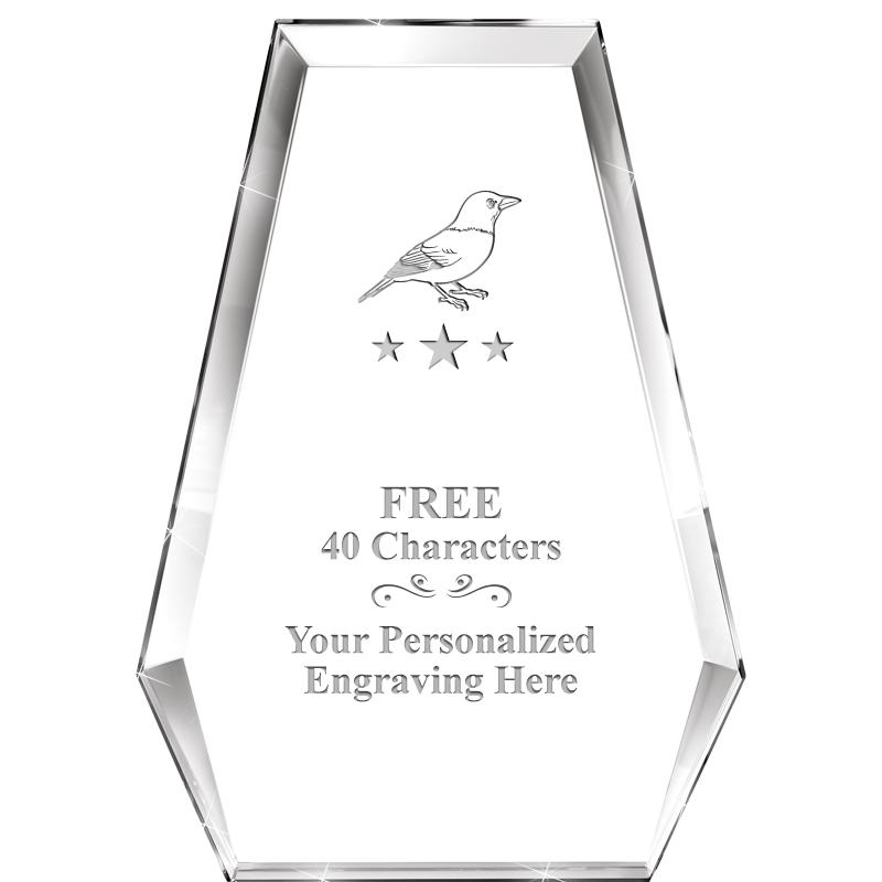 7" ATHENS PYRAMID CRYSTAL