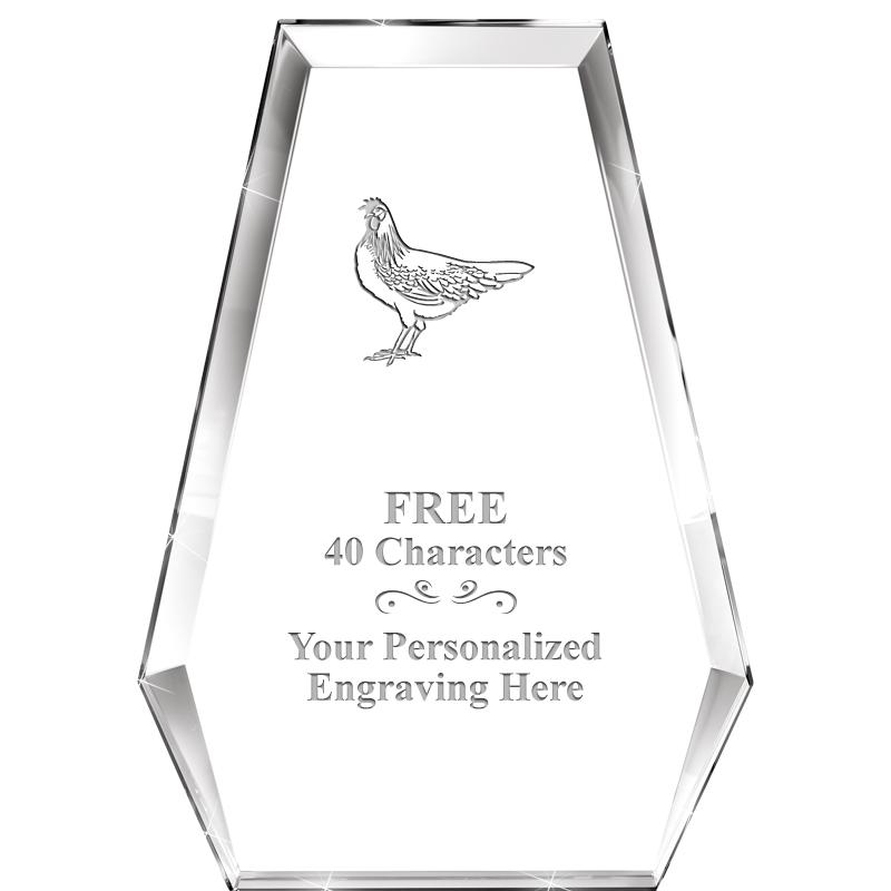 7" ATHENS PYRAMID CRYSTAL