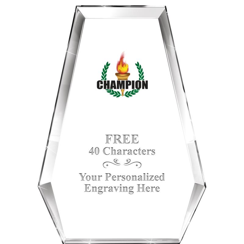 7" ATHENS PYRAMID CRYSTAL