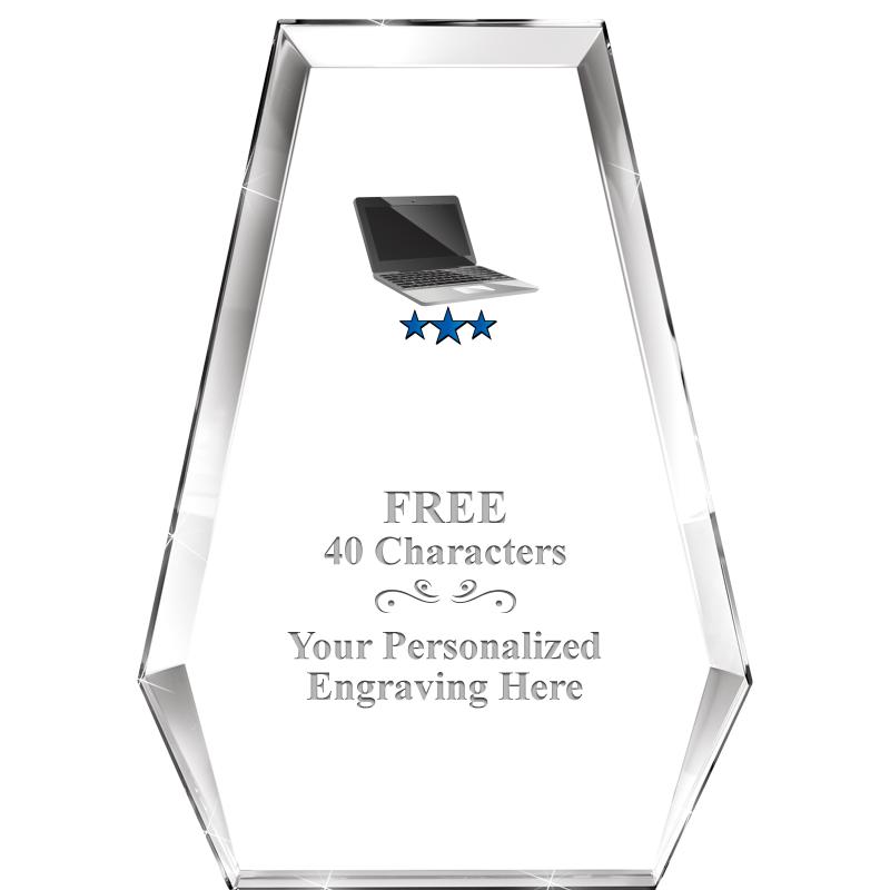 7" ATHENS PYRAMID CRYSTAL