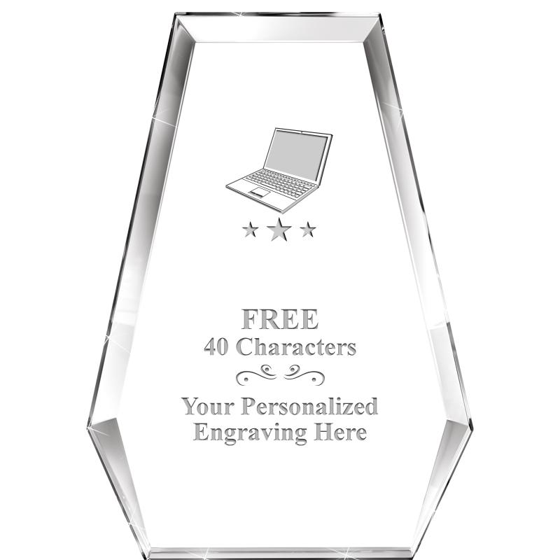 7" ATHENS PYRAMID CRYSTAL