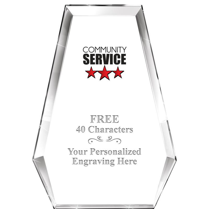 7" ATHENS PYRAMID CRYSTAL