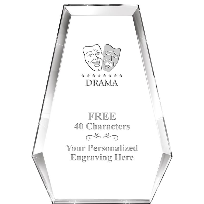 7" ATHENS PYRAMID CRYSTAL