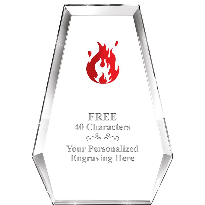 7" ATHENS PYRAMID CRYSTAL