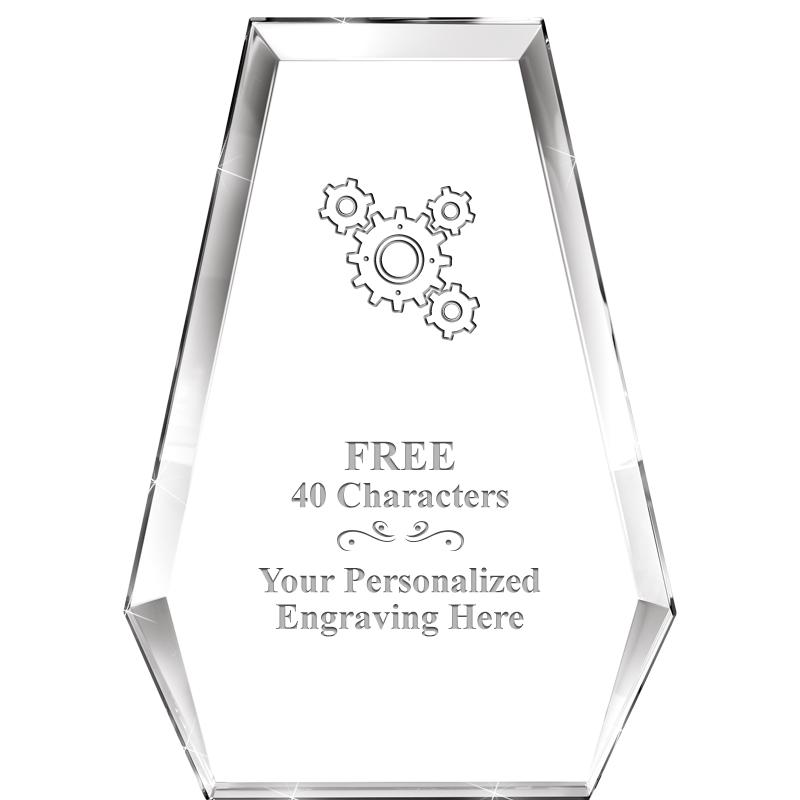 7" ATHENS PYRAMID CRYSTAL