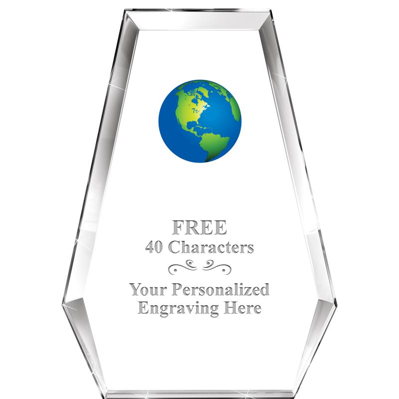 7" ATHENS PYRAMID CRYSTAL