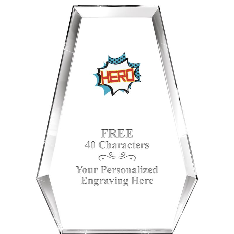 7" ATHENS PYRAMID CRYSTAL