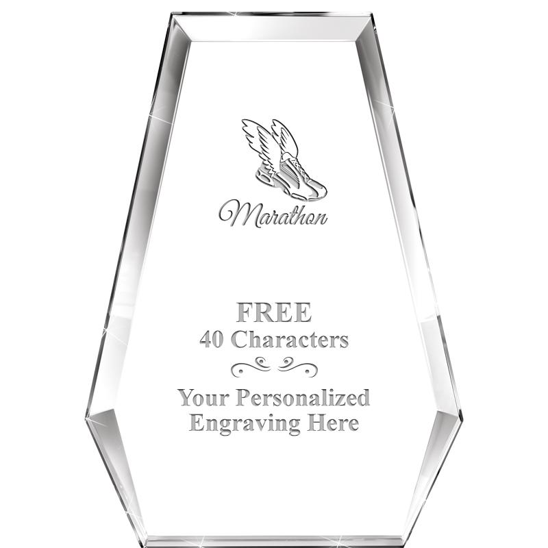 7" ATHENS PYRAMID CRYSTAL