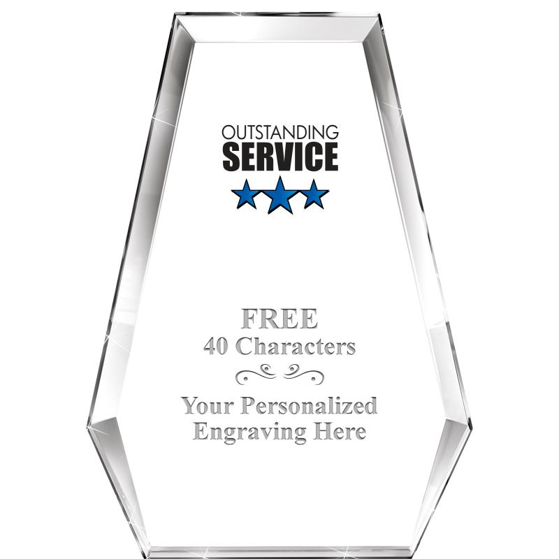 7" ATHENS PYRAMID CRYSTAL