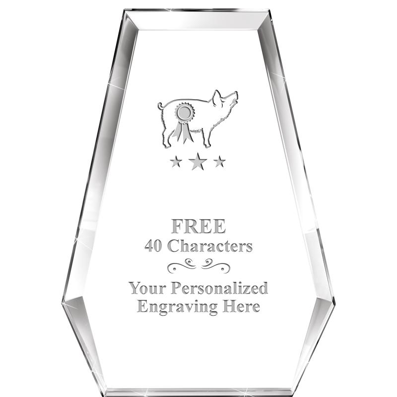 7" ATHENS PYRAMID CRYSTAL