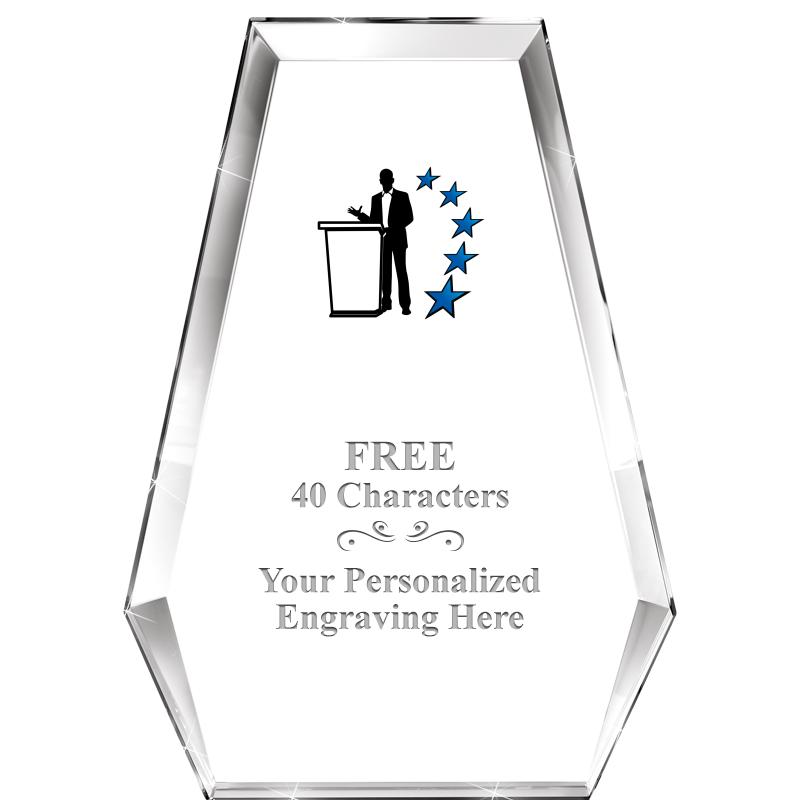 7" ATHENS PYRAMID CRYSTAL